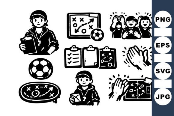 A Brand Designer's Take on the Soccer Coach Clipart Graphics
