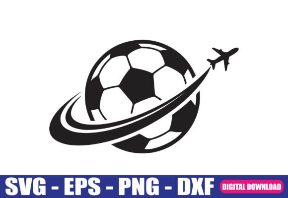 A Designer's Review of the Soccer Ball with Airplane SVG