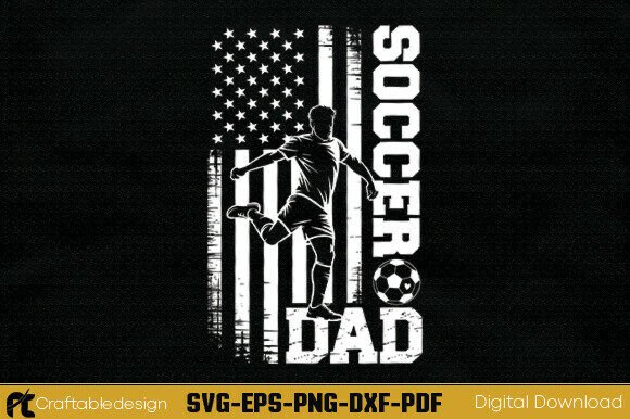 A Handy SVG File for Crafting Patriotic Soccer Graphics