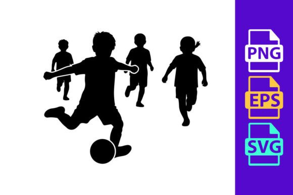 A Soccer Silhouette Perfect for Festive Embroidery Projects