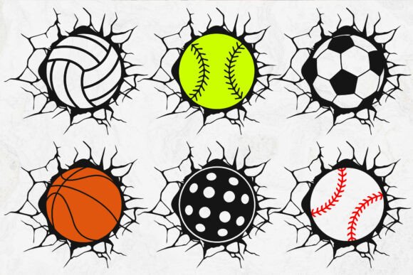 A Versatile Sports Vector Bundle for Crafters and Graphics