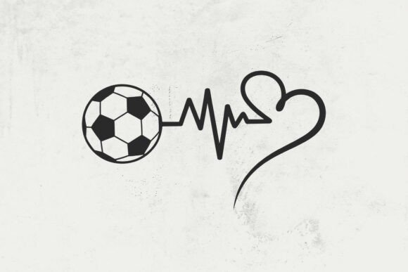 Beyond the Pitch: A Soccer Heartbeat SVG for Crafts & Graphics