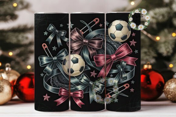 Edgy Soccer Tumbler Wrap PNG: Graphics for Tumbler Wraps
