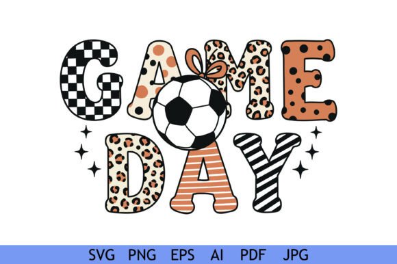 Game Day Soccer Text Design: A Crafts Graphic Asset