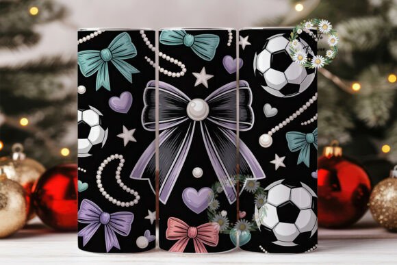Girly Soccer Bow 20oz Tumbler Wrap Graphics Review