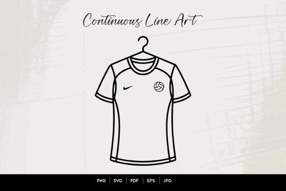 How the Continuous Line Soccer Jersey Graphic Elevates Brand Visuals