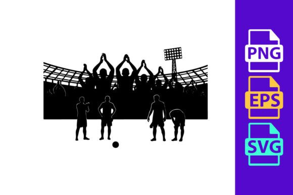 Silhouette Soccer Graphics for Crafting and Business