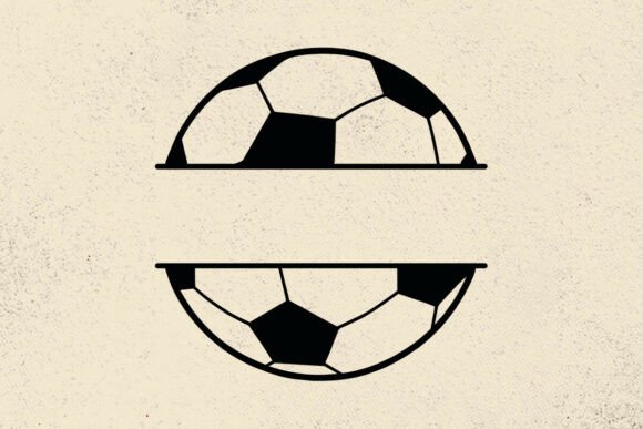 Soccer Ball Monogram Graphics for Crafts & Cricut Designs