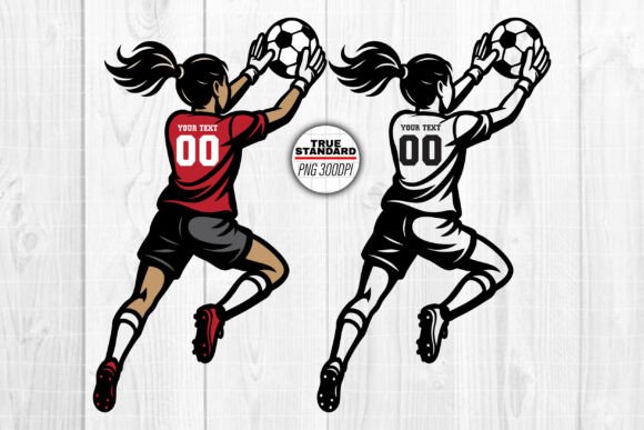 Soccer Girl Goalkeeper Graphics for Crafts & Content