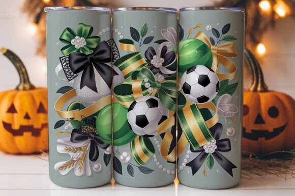 Soccer Glam Tumbler Wrap: Pro Graphics for Tumbler Wraps