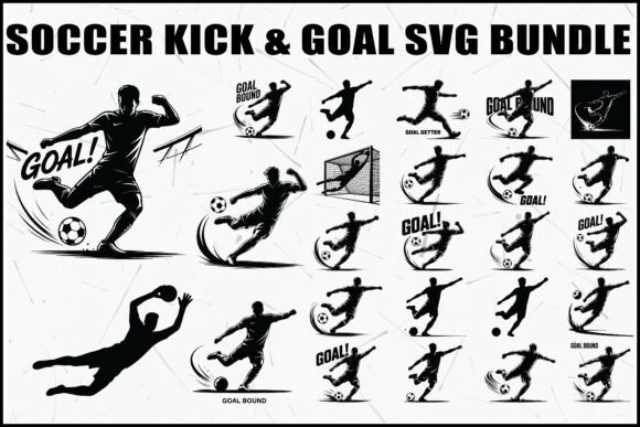 Soccer Kick Goal SVG Bundle: Graphics & Illustrations Review