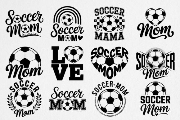 Soccer Mom Svg Bundle: Graphics for Crafts Projects