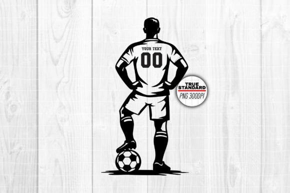 Soccer Player Graphics for Craft & Design Projects