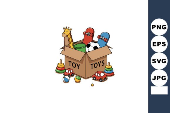 Toy Box Giraffe Skateboard Graphics for Products
