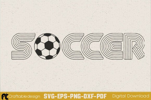 Vintage Soccer SVG: A Graphic Design Asset for Craft Business Success